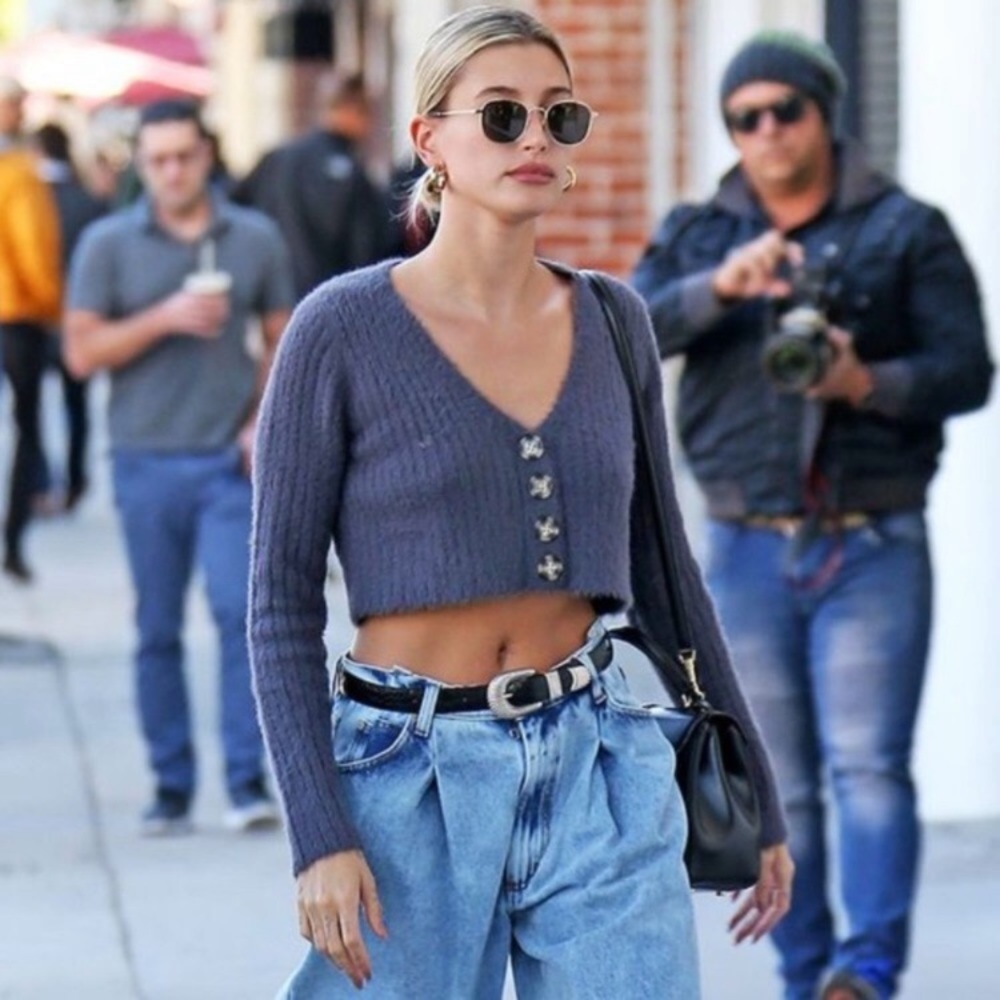 URBAN OUTFITTERS Rochelle Fuzzy Cropped Cardigan
